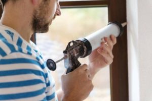 Caulk on Frame