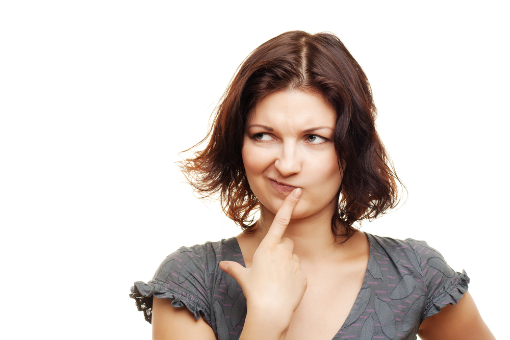 Woman looking Quizzical 